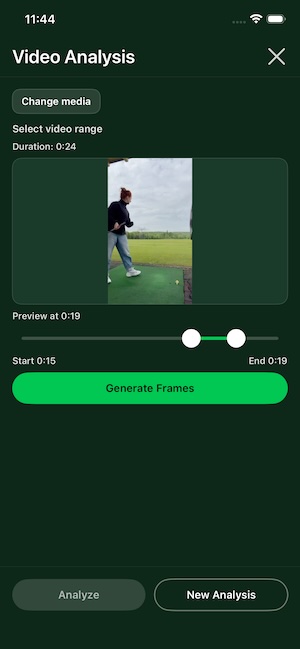 Swing analysis has received an important workflow improvement.